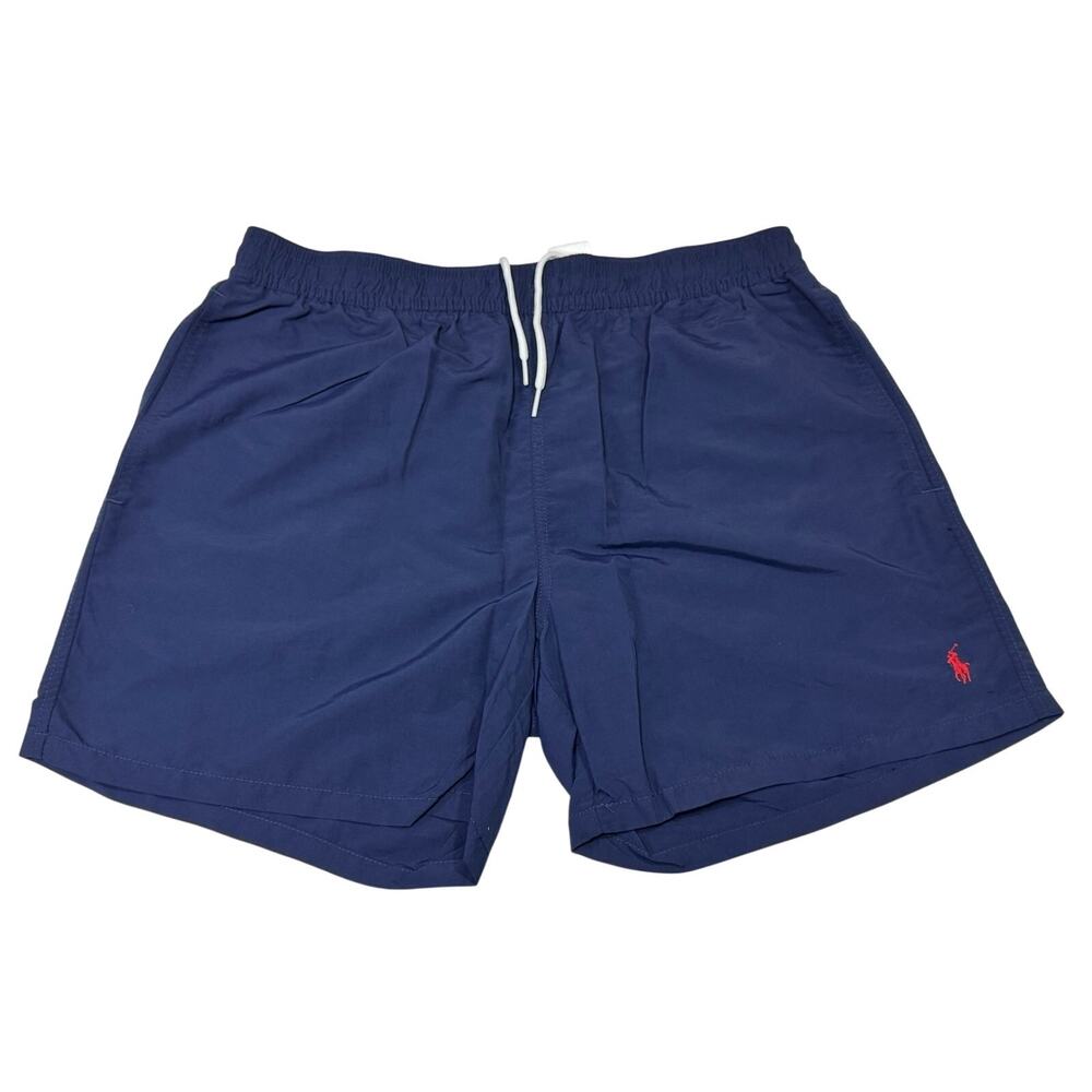 Polo Ralph Lauren Blue Swim Trunks Size XL With Liner Red Pony